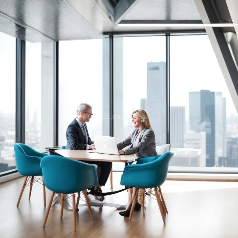 Group of directors negotiating strategy in Singapore office